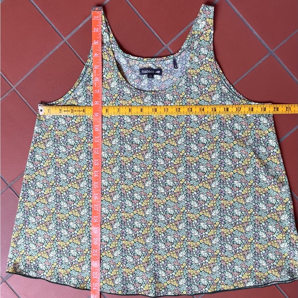 Preowned Toad & Co. Green Floral Sunkissed Tank Top size M - Picture 5 of 12